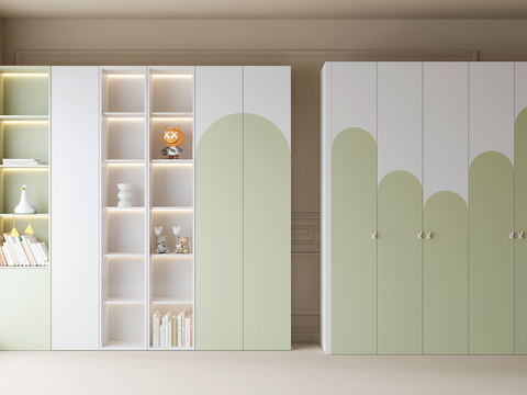 Modern Children's Wardrobe Bookcase