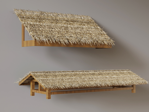 thatched shed eaves roof ridge