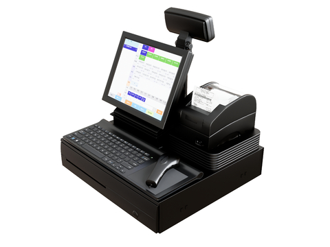 Cash register point single scanning machine