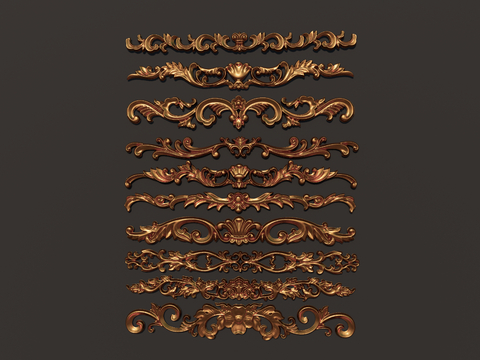 European-style embossed cornice