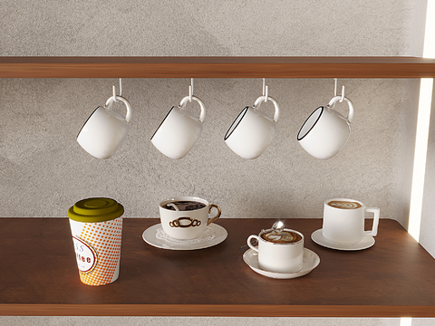 Flower Coffee Coffee Cup Cup Storage Rack