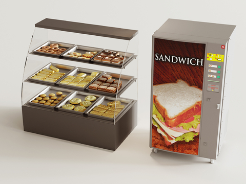 Modern Bread Display Cabinet Container