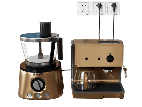 Blender coffee machine plug socket