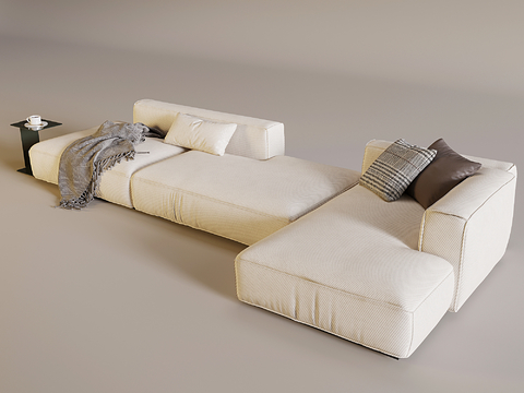 Cream Style multi-person sofa