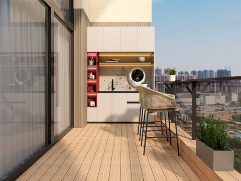 Modern home improvement balcony