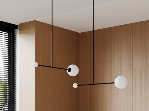 Ball chandelier Linear chandelier