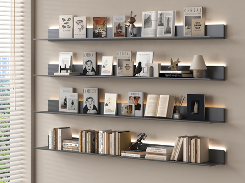 Modern Books Book Metal Bookshelf