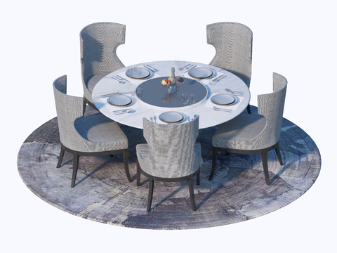 Modern Dining Table and Chair Round Table