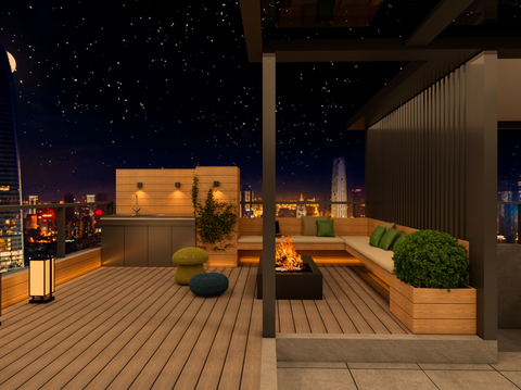 Modern Roof Garden Terrace