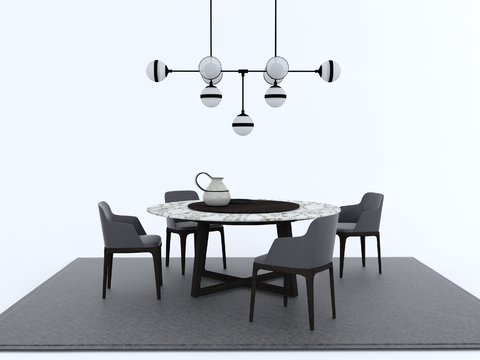 Modern Dining Table and Chair Round Table and Chair