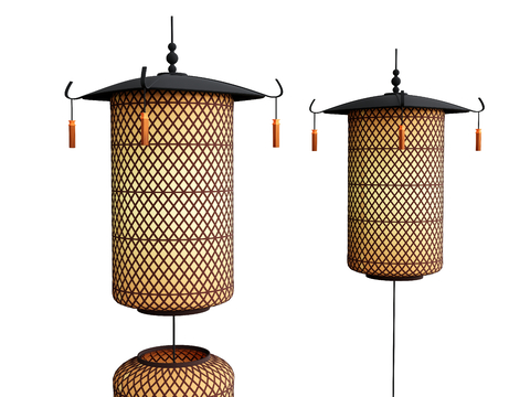 Bamboo chandelier lantern