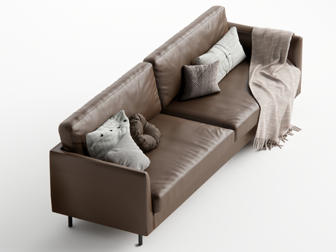 Middle-style double sofa