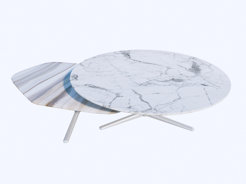 Modern marble coffee table