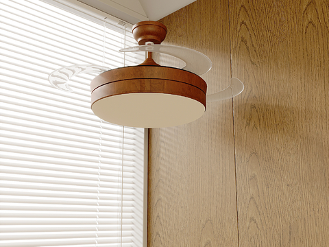 Middle style fan lamp