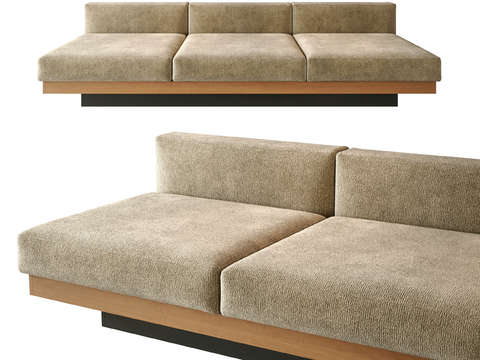 Minotti Italian Fabric Sofa Multiplayer Sofa