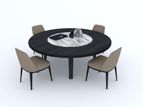 Modern Dining Table and Chair Round Table and Chair