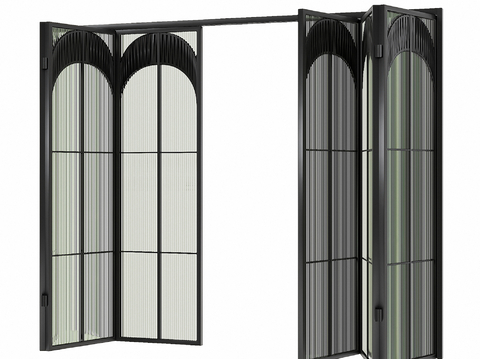 Modern Glass Door Folding Door