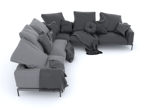 Multi-person sofa Corner sofa