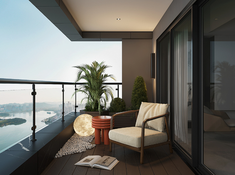 Modern leisure balcony