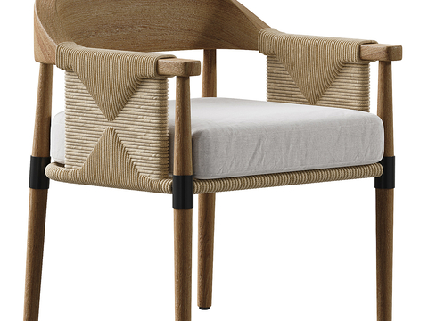 Arteriors Estes rattan Chair dining chair chair