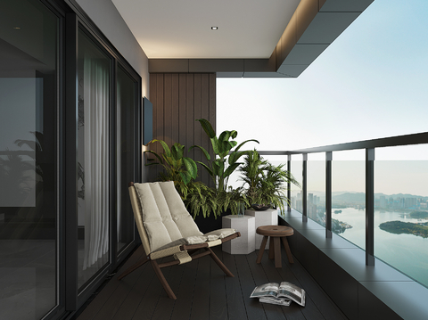 Modern leisure balcony