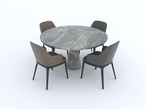 Modern Dining Table and Chair Round Table and Chair