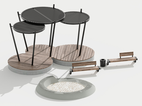 Outdoor sunshade stool