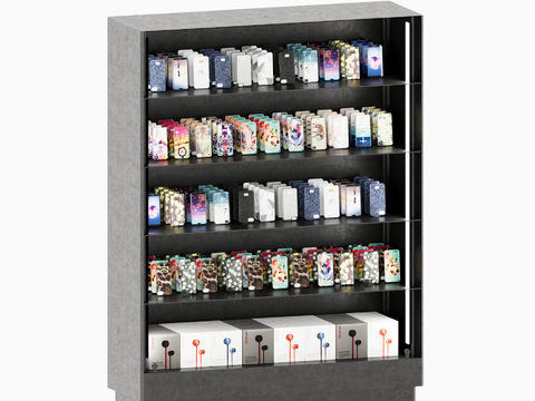 Modern Storage Cabinet Shelf Mobile Phone Case Accessories