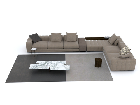 Modern corner sofa multiplayer sofa