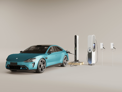 Modern charging pile car