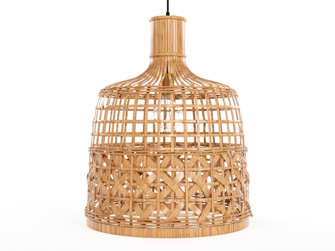 Modern bamboo chandelier