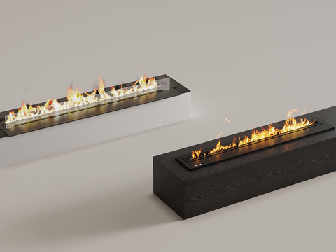 Electronic flame flame fireplace