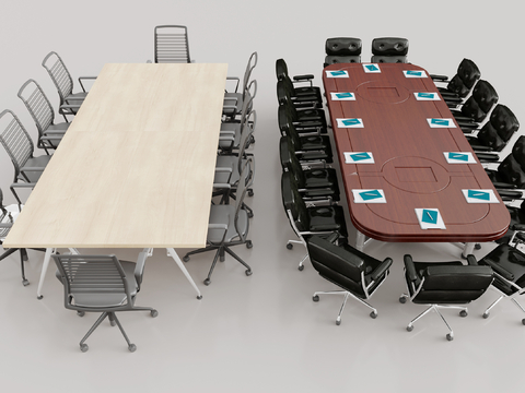 Modern Conference Table and Chair