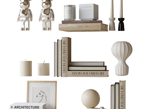 Decorations Ornaments Books Table Lamp