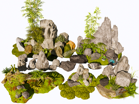 landscape rockery micro terrain