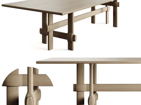 Middle style dining table