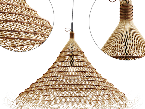 Quiet woven chandelier