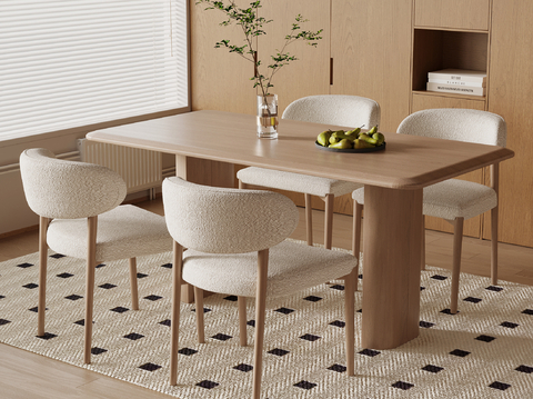 Cream Style dining table and chair