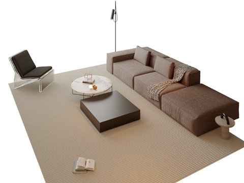 Modern Square Sofa Sectional Sofa