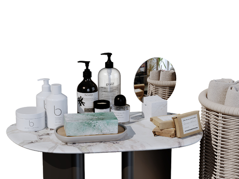 Modern Bathroom Ornaments Toiletries Cosmetics Toiletries