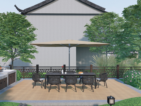 Modern Outdoor Table and Chair Dining Table and Chair