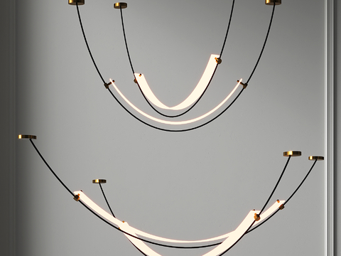 Affordable Luxury Style Curved Chandelier