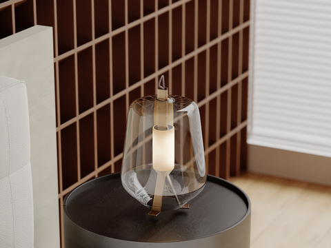 Modern glass table lamp