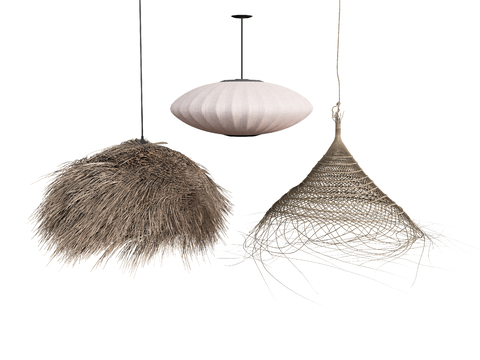 Straw Chandelier Woven Chandelier Lantern Straw Hat Chandelier Bird Nest Chandelier