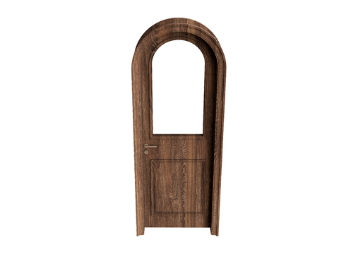 Arched door arc door single door