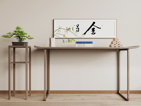 New Chinese-style Long Narrow Table for Display