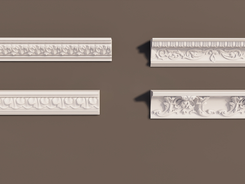 European-style plaster carving lines