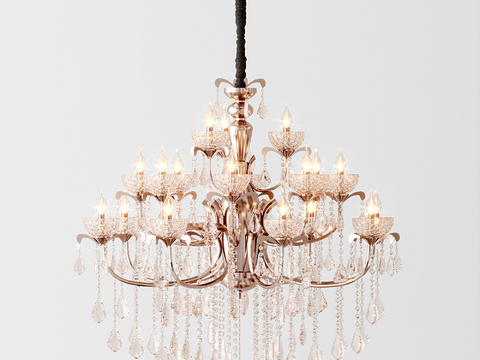 European-style crystal chandelier