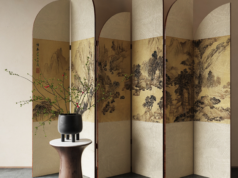 New Chinese-style partition folding screen