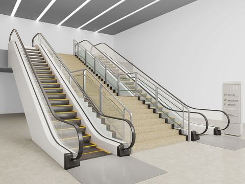 Modern Stair Handrail Railing Escalator